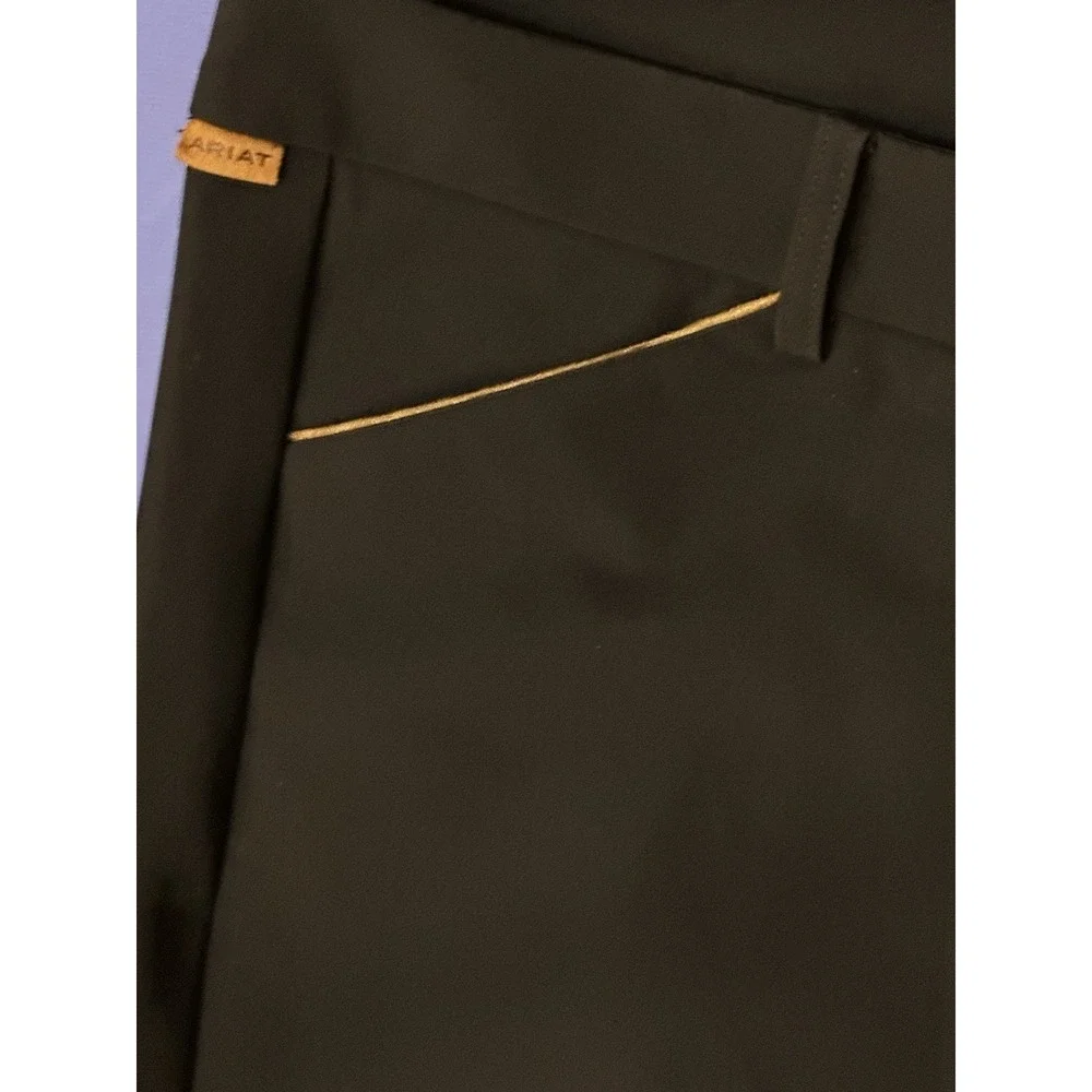 Ariat Marlow Pant Black Riding Breeches Style Size 33 Euro Seat Piping‎ NWT